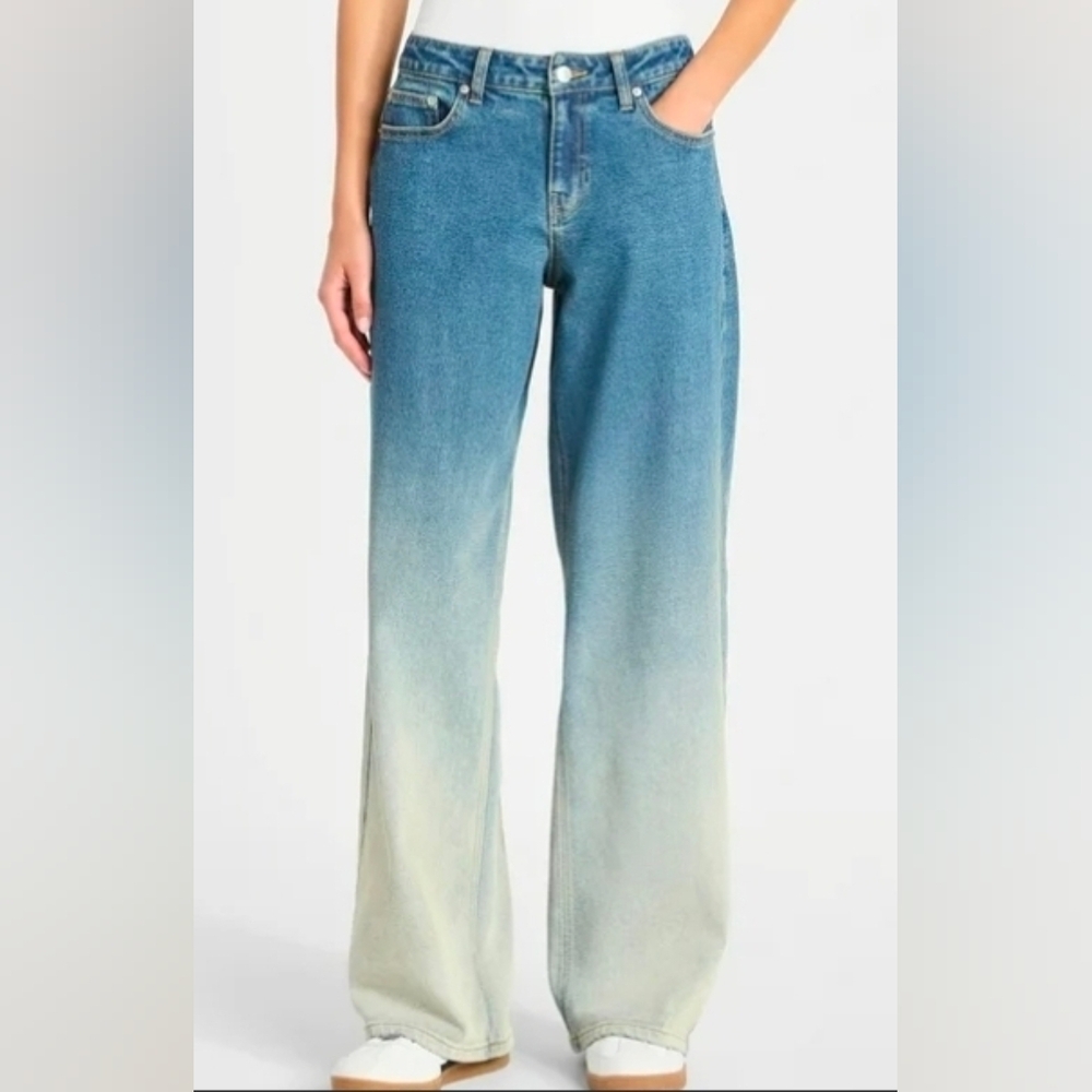 No Boundaries Ombre Blue Flare Jeans